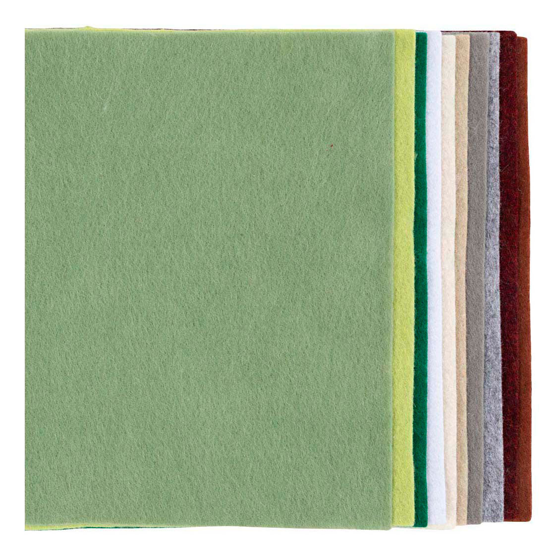 Creativ company hobbyvilt a4 dikte 2mm naturel kleuren - 10st.
