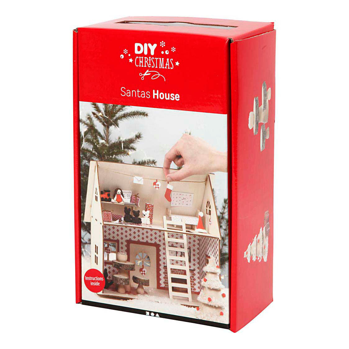Creativ company hobbyset huis van de kerstman