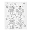 Creativ company schildercanvas met print robots - 24x30cm