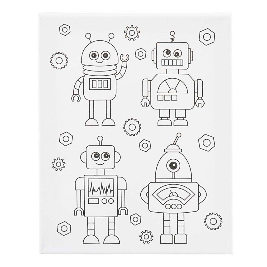 Creativ company https: www.cchobby.nl schildercanvas-met-print-robots-d-1-6-cm-afm-24x30-cm-360-gr-1-stuk