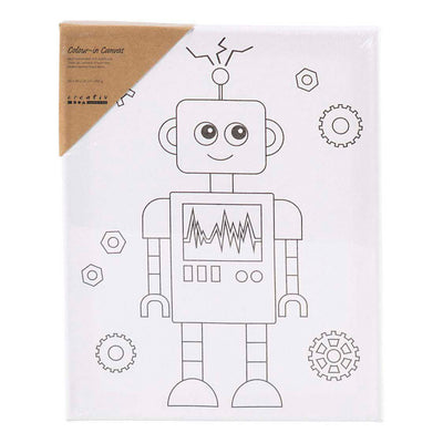 Creativ company https: www.cchobby.nl schildercanvas-met-print-robot-d-1-6-cm-afm-24x30-cm-360-gr-1-stuk