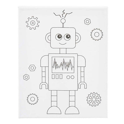 Creativ company https: www.cchobby.nl schildercanvas-met-print-robot-d-1-6-cm-afm-24x30-cm-360-gr-1-stuk