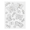 Creativ company schildercanvas met print vlinders - 24x30cm