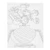 Creativ company schildercanvas met print boeket in vaas - 24x30cm