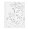 Creativ company schildercanvas met print onbijttafel - 24x30cm