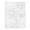 Creativ company schildercanvas met print grote bloemen - 24x30cm