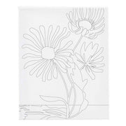 Creativ company schildercanvas met print grote bloemen - 24x30cm - afbeelding 1