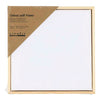 Creativ company gespannen canvas met lijst 280gr. 15,8x15,8cm - wit