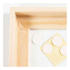 Creativ company gespannen canvas met lijst 280gr. 15,8x15,8cm - wit