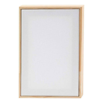 Creativ company gespannen canvas met lijst 280gr. 15,8x23,8cm - wit