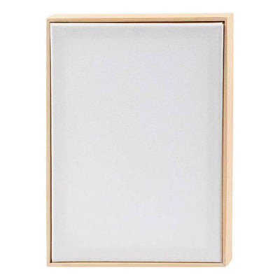 Creativ company gespannen canvas met lijst 280gr. 21x29,7cm - wit