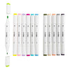 Creativ company tekenstift lijndikte 1+8mm pastelkleuren - 12st.
