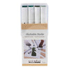 Creativ company tekenstift lijndikte 1+8mm natuurlijke kleuren - 12st.