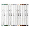 Creativ company tekenstift lijndikte 1+8mm natuurlijke kleuren - 12st.