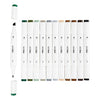 Creativ company tekenstift lijndikte 1+8mm natuurlijke kleuren - 12st.