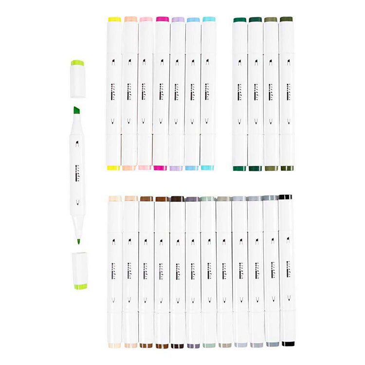 Creativ company http: www.cchobby.nl tekenstift-lijndikte-1-8-mm-pastelkleuren-standaardkleuren-24-stuk-1-doos