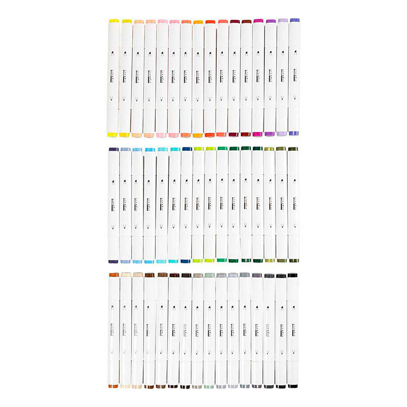 Creativ company tekenstift lijndikte 1+8mm standaardkleuren - 48st.