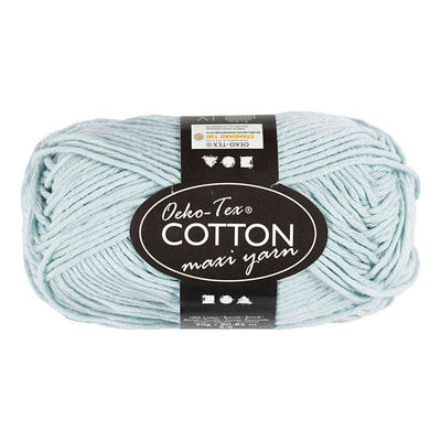 Creativ company katoengaren afm 8 8 l: 80-85 m zacht blauw - 50gr.