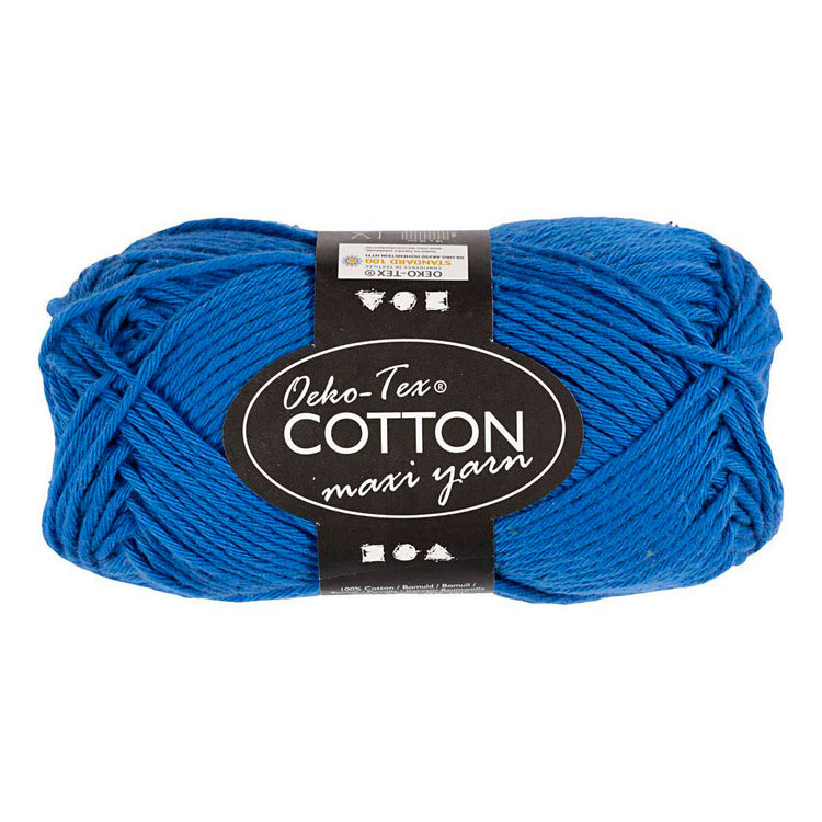 Creativ company katoengaren afm 8 8 l: 80-85 m kobalt blauw - 50gr.