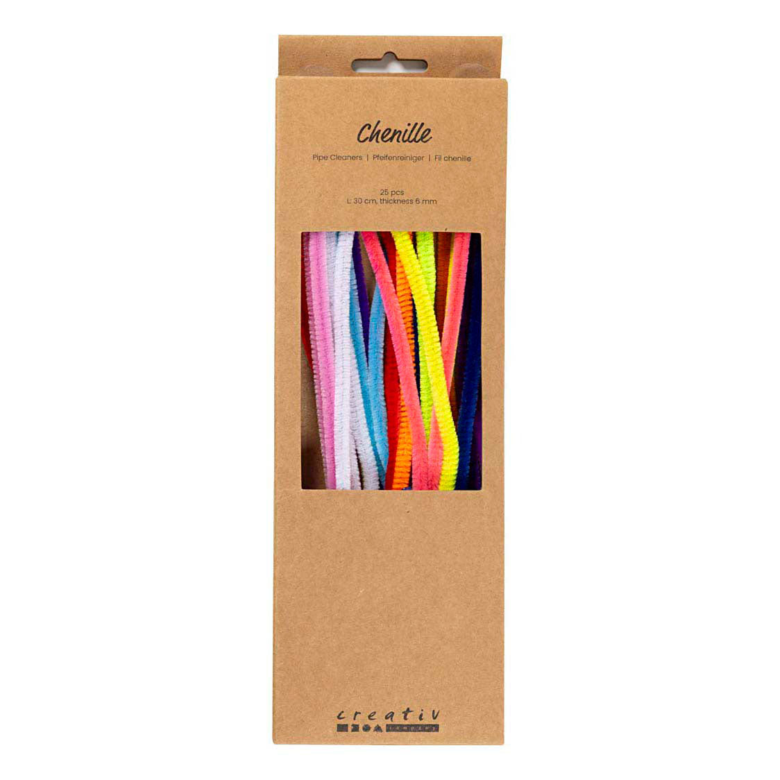 Creativ company chenille 6mm x 30cm kleurrijk - 25st.
