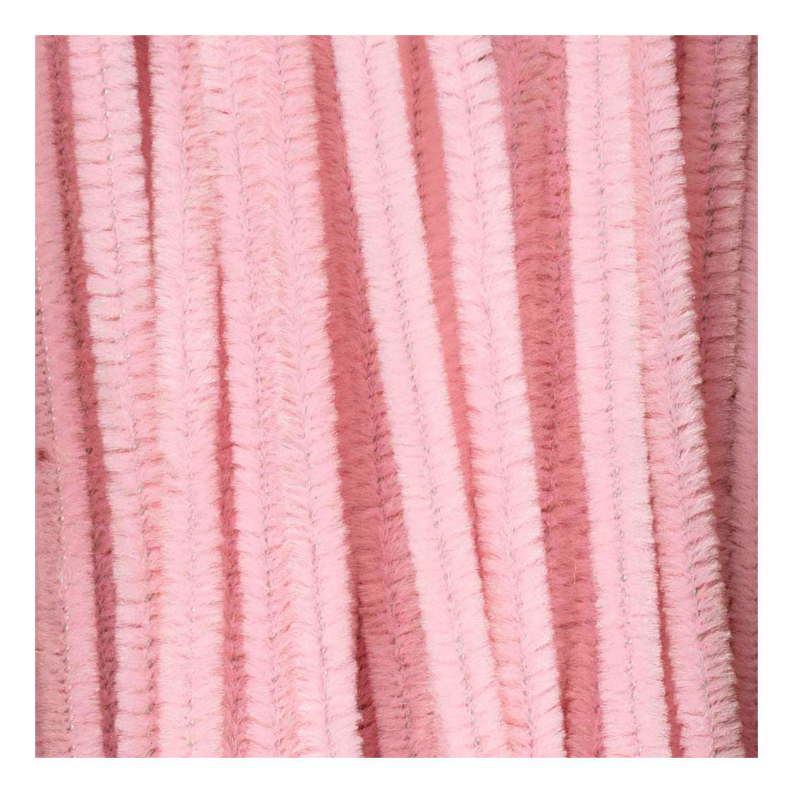 Creativ company chenilledraad roze knutselmateriaal 50 stuks 6mm x 30cm.
