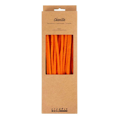 Creativ company chenille 6mm x 30cm oranje - 50st.