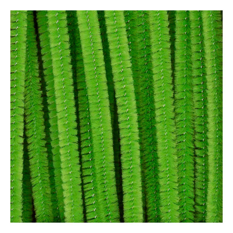 Creativ company chenille 6mm x 30cm lime groen - 50st.