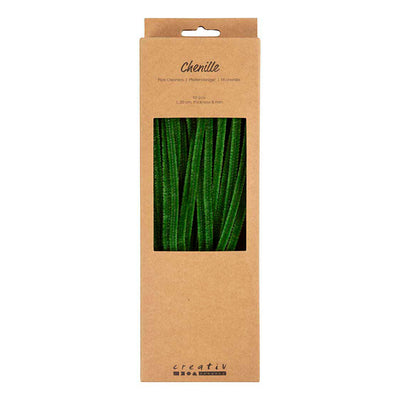 Creativ company chenille 6mm x 30cm dennegroen - 50st.