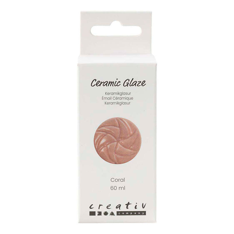 Creativ company keramiek glazuur 984-1101 c dekkend coral - 60ml