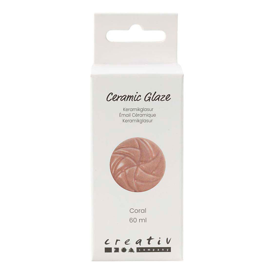 Creativ company https: www.cchobby.nl keramiek-glazuur-984-1101-c-dekkend-coral-60-ml-1-doosje