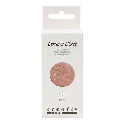 Creativ company keramiek glazuur 984-1101 c dekkend coral - 60ml
