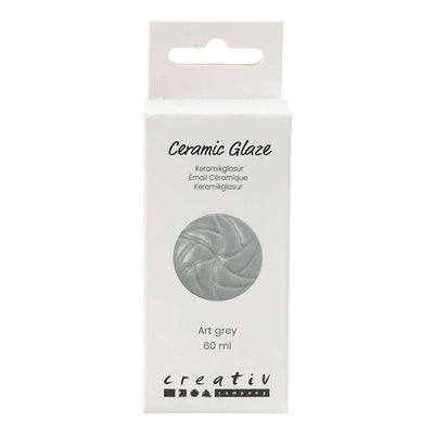 Creativ company keramiek glazuur 984-1101 c dekkend art grey - 60ml