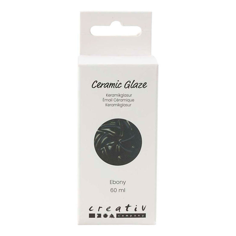 Creativ company keramiek glazuur 984-1101 c dekkend ebony - 60ml