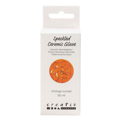 Creativ company https: www.cchobby.nl gespikkeld-keramiekglazuur-999-1060-c-dekkend-orange-sunset-60-ml-1-doosje