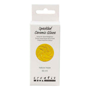 Creativ company gespikkeld keramiek glazuur 999-1060 c dekkend yellow haze - 60ml - afbeelding 1
