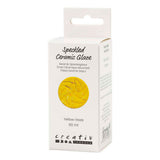 Creativ company gespikkeld keramiek glazuur 999-1060 c dekkend yellow haze - 60ml - afbeelding 3