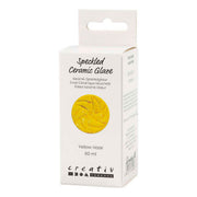 Creativ company gespikkeld keramiek glazuur 999-1060 c dekkend yellow haze - 60ml - afbeelding 3