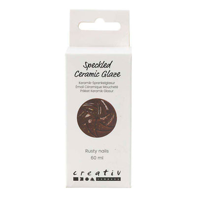 Creativ company https: www.cchobby.nl gespikkeld-keramiekglazuur-999-1060-c-dekkend-rusty-nails-60-ml-1-doosje