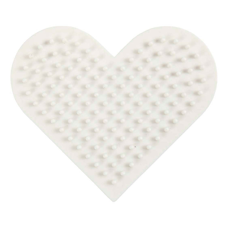 Creativ company nabbi biobeads grondplaat klein hart 7x8,5cm