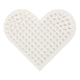 Creativ company nabbi biobeads grondplaat klein hart 7x8,5cm