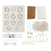 Creativ company mini hobbyset sieraden oorbellen armband en halsketting bloemontwerp