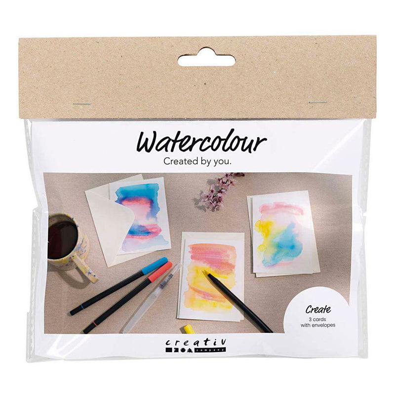 Creativ company mini hobbyset aquarel kaarten en enveloppen