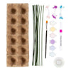 Creativ company hobbyset bloemen van eierdozen pastelkleuren
