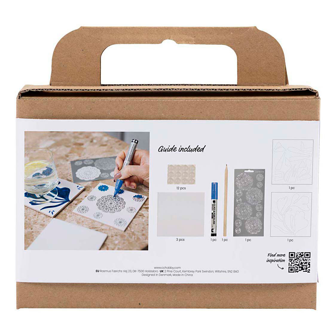 Creativ company https: www.cchobby.nl mini-hobbyset-decoratie-porseleinen-onderzetters-blauw-1-doos