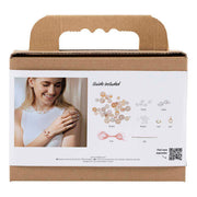 Creativ company mini hobbyset sieraden halskettingen en armband roze - afbeelding 4