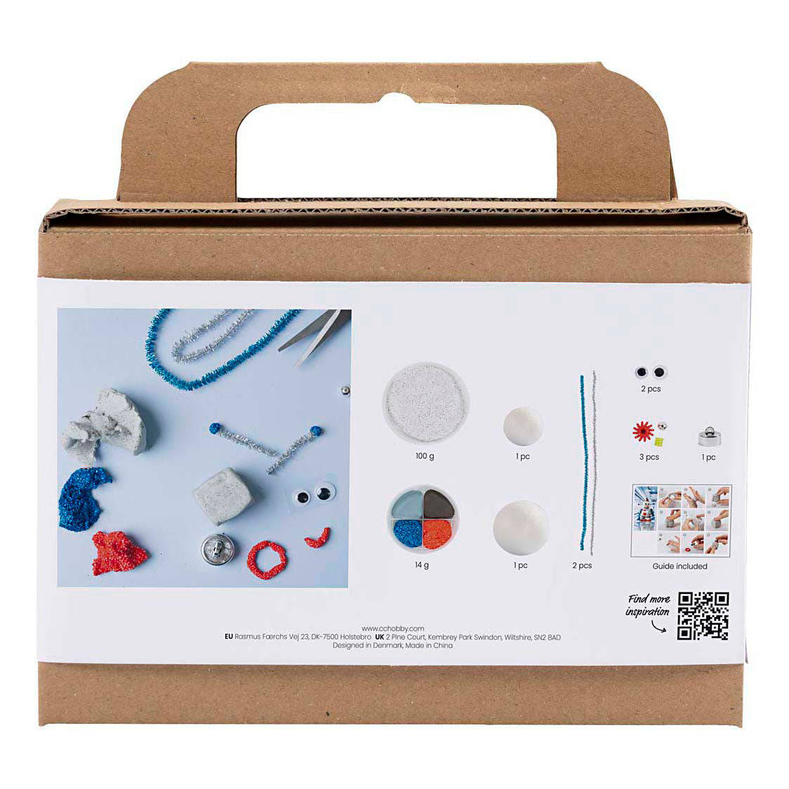 Creativ company http: www.cchobby.nl mini-hobbyset-boetseren-robot-blauw-grijs-rood-1-doos