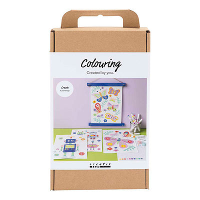 Creativ company https: www.cchobby.nl hobbyset-kleuren-vlinder-en-robot-vrolijke-kleuren-1-doos