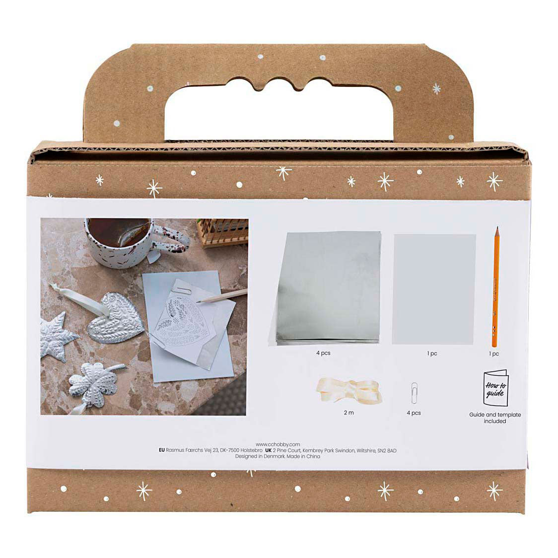 Creativ company https: www.cchobby.nl mini-hobbyset-decoratie-kerstdecoratie-silver-metal-1-doos