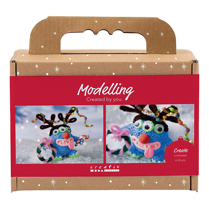 Creativ company mini hobbyset boetseren rendiermonster