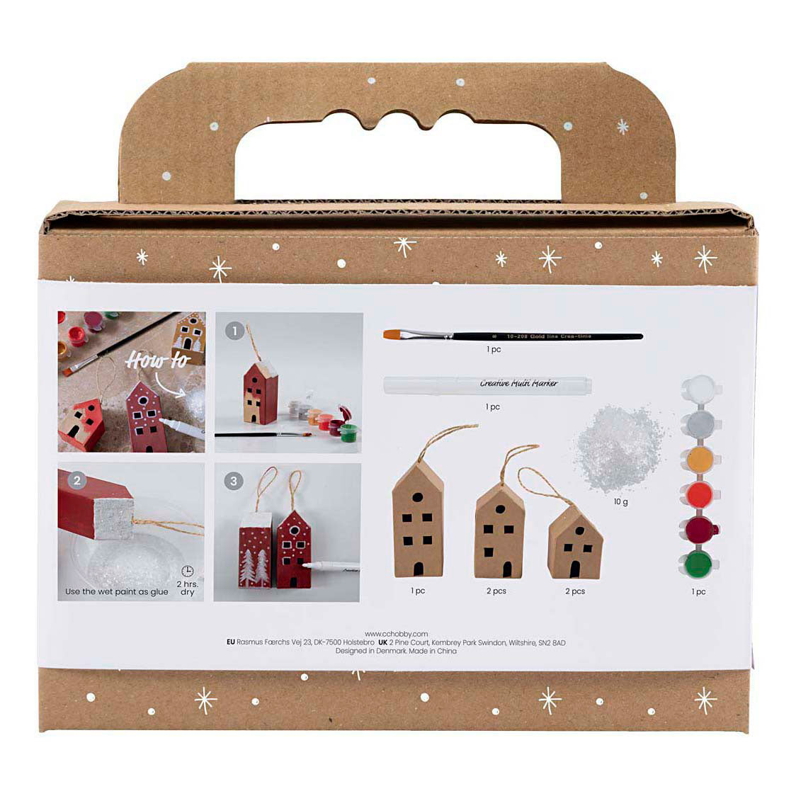 Creativ company https: www.cchobby.nl mini-hobbyset-decoratie-huizen-kerst-verf-1-doos